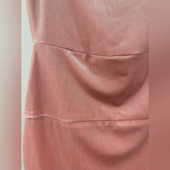 Norma Kamali Pink Velvet Strapless Dress - Picture 2 of 12